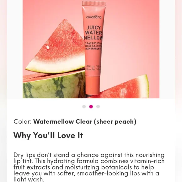 5 For $25 Item🌸 Avatāra Juicy Water Mellow Lip Jelly - Picture 3 of 5